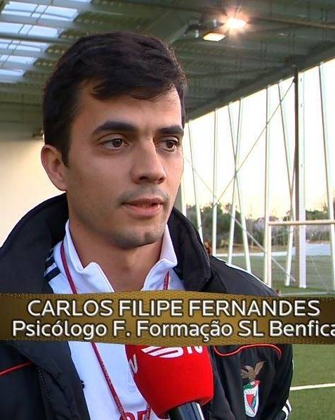 Carlos Filipe Fernandes, psicólogo da Formação SL Benfica